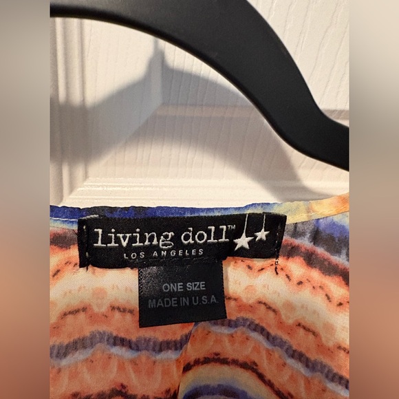 Living Doll Multicolor Striped Kimono - Picture 2 of 3